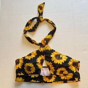 Unbranded Women's Sunflower print Bikini-and-tankini-top